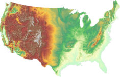 elevation map usa mapporn Elevation Map USA MapPorn