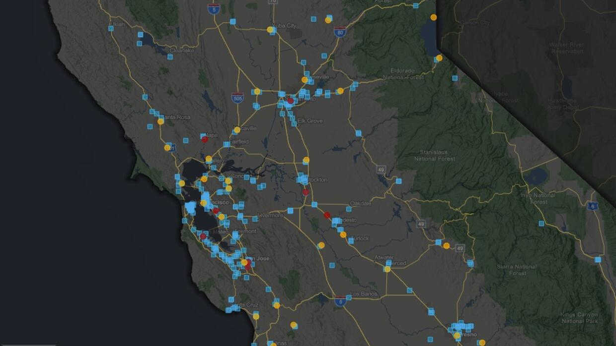 Este Mapa Interactivo De California Te Muestra Los Sitios De Pruebas De 