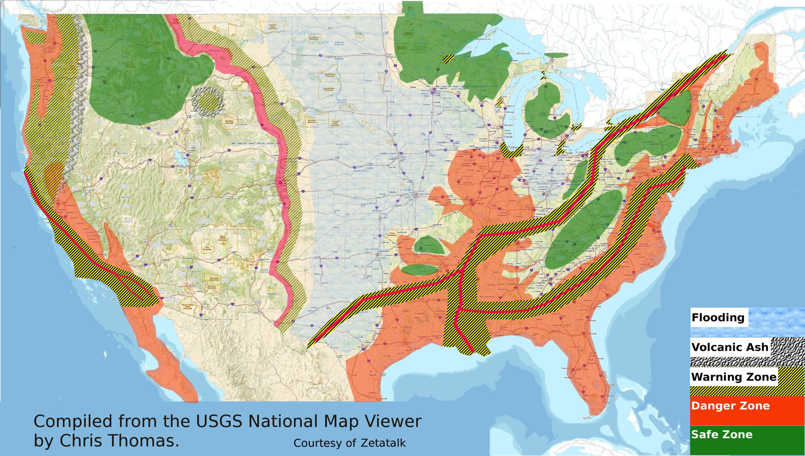 Exhaustive Future Maps Of America Map Of The Fault Lines Fault Lines In 