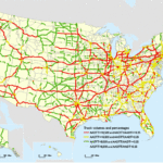 Figure 3 8 Major Truck Routes On The National Highway System 2040