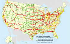 Figure 3 8 Major Truck Routes On The National Highway System 2040
