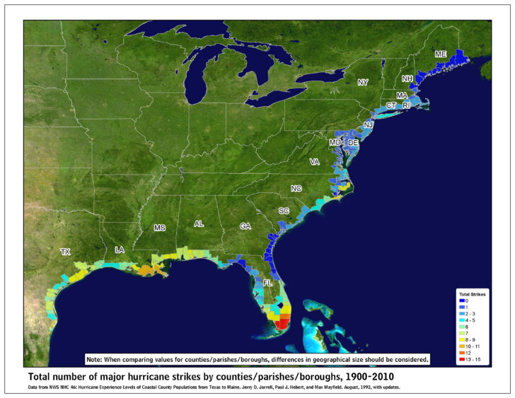 Florida Hurricane History Map Share Map Printable Map Of USA