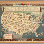 Folklore Music Map Of The United States David Rumsey Historical Map