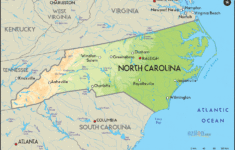 Geographical Map Of North Carolina And North Carolina Geographical Maps