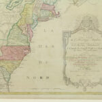 Historic And Important Antique Map Of Colonial America At Start Of The