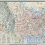 Historic Map National Atlas 1956 Shell Highway Map Of United States