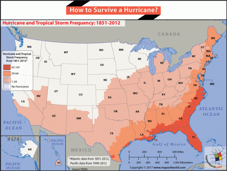 Hurricane Map USA