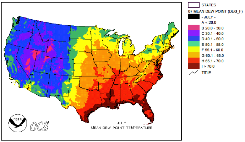 Humidity Map Of Usa Current Red Tide Florida Map