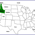 Idaho Maps Series View Of Idaho In United States The IDGenWeb Project