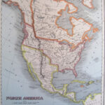 Items Similar To North America 1800 S Map Vintage United States