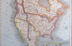 Items Similar To North America 1800 s Map Vintage United States