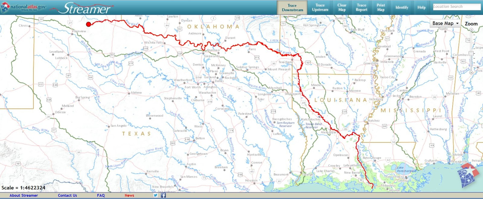 Jim s Genealogy Gems RIVERS OF THE UNITED STATES MAP