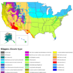 K Ppen Climate Classification Map Of The United States Climates Map