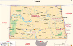 Labeled Map Of North Dakota World Map Blank And Printable