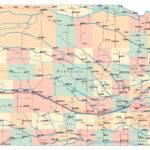 Laminated Map Large Administrative Map Of Nebraska State With Roads