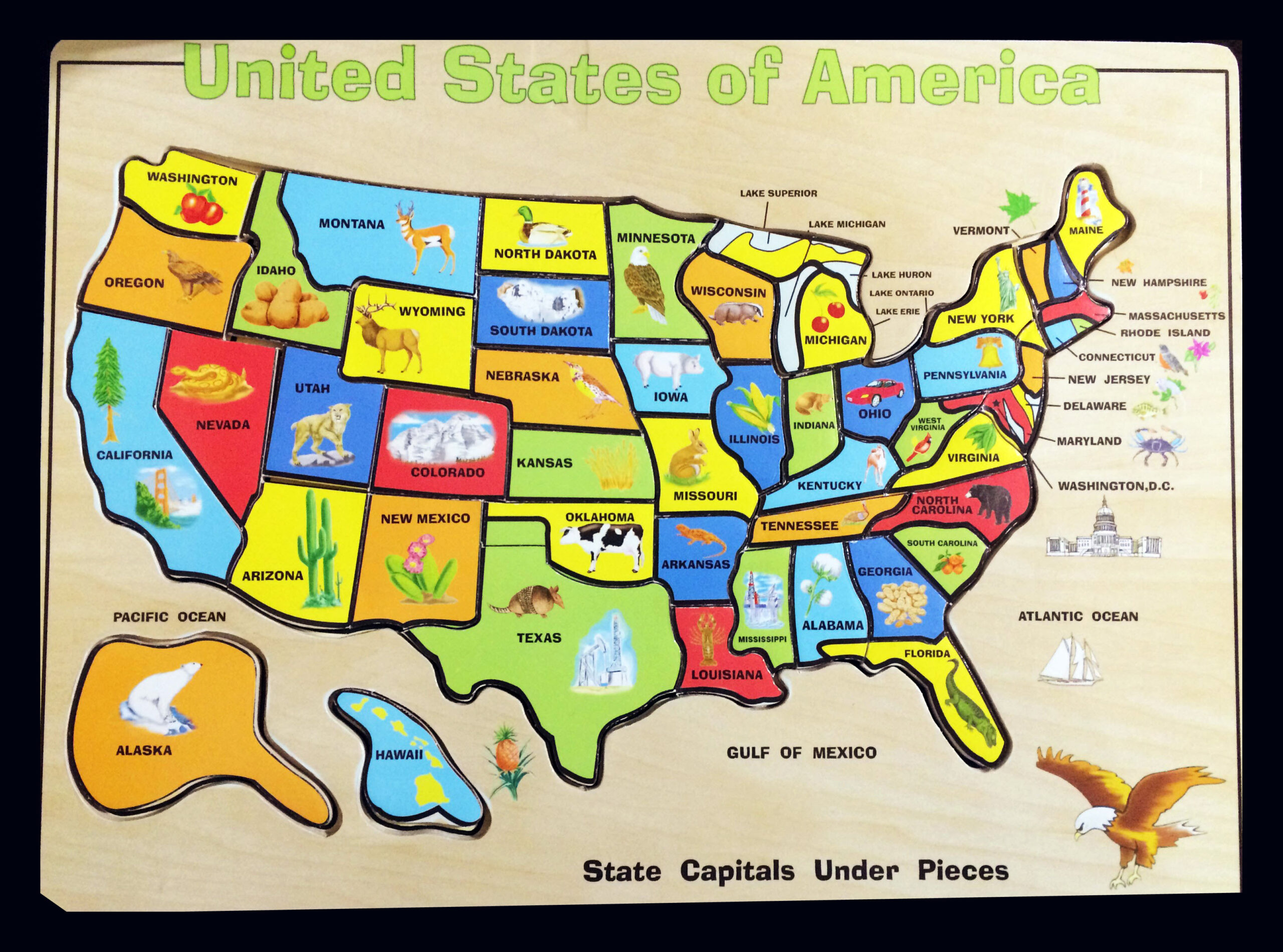 Large Cartoon Map Of The USA USA Maps Of The USA Maps Collection 