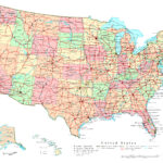 Large Detailed Administrative Map Of The USA With Highways And Major
