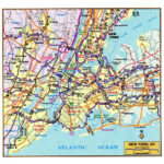 Large Detailed Highways Map Of New York City Area New York USA