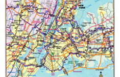 Large Detailed Highways Map Of New York City Area New York USA