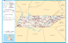 Large Detailed Map Of Tennessee State Tennessee State USA Maps Of