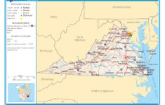 Large Detailed Map Of Virginia State Poster 20 X 30 20 Inch By 30 Inch