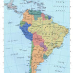 Large Detailed Political Map Of South America South America