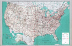 Large Detailed Political Map Of The USA With Roads And Cities USA
