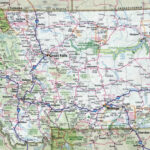Large Detailed Roads And Highways Map Of Montana State With All Cities