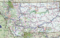 Large Detailed Roads And Highways Map Of Montana State With All Cities
