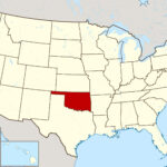 Large Location Map Of Oklahoma State Oklahoma State Large Location Map