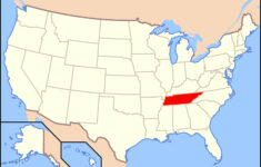 Large Location Map Of Tennessee State Tennessee Large Location Map