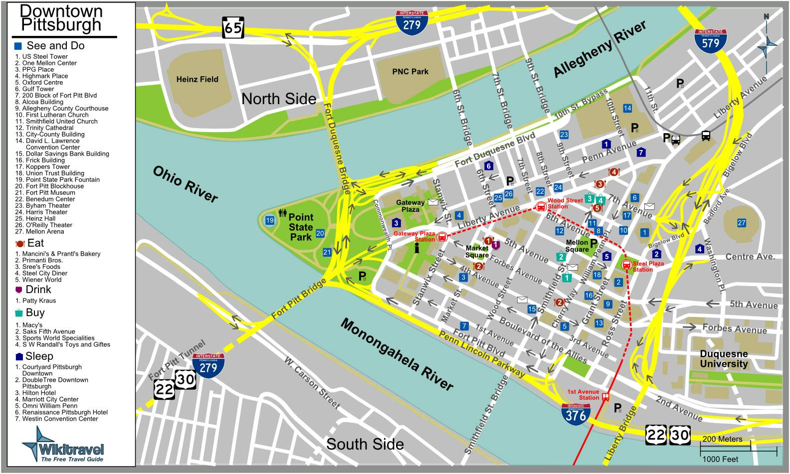 Large Pittsburgh Maps For Free Download And Print High Resolution And 