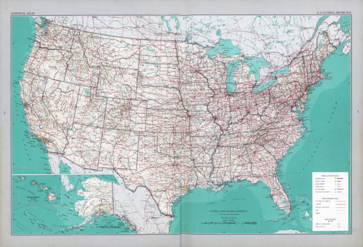 USA Map With Scale