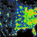 Light Pollution Map X Post From Mapporn Astronomy