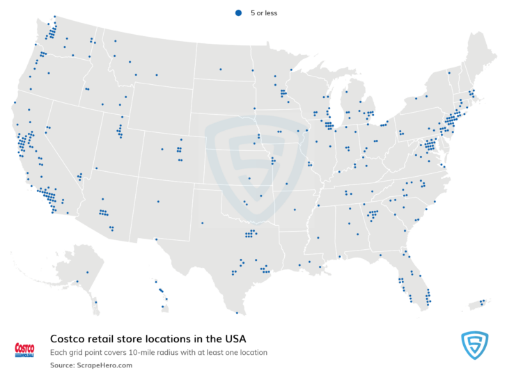 Costco Locations In USA Map