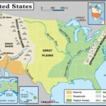 Major U S Landforms And Rivers Us Geography Montessori Geography