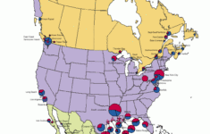 Map 10 North American Water Ports Top 20 By Tonnage For Each Country