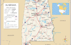 Map Of Alabama State USA Nations Online Project