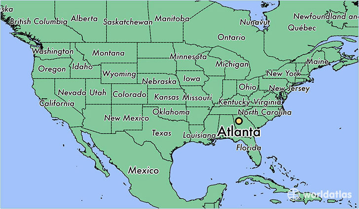 Map Of Atlanta Georgia Usa Secretmuseum