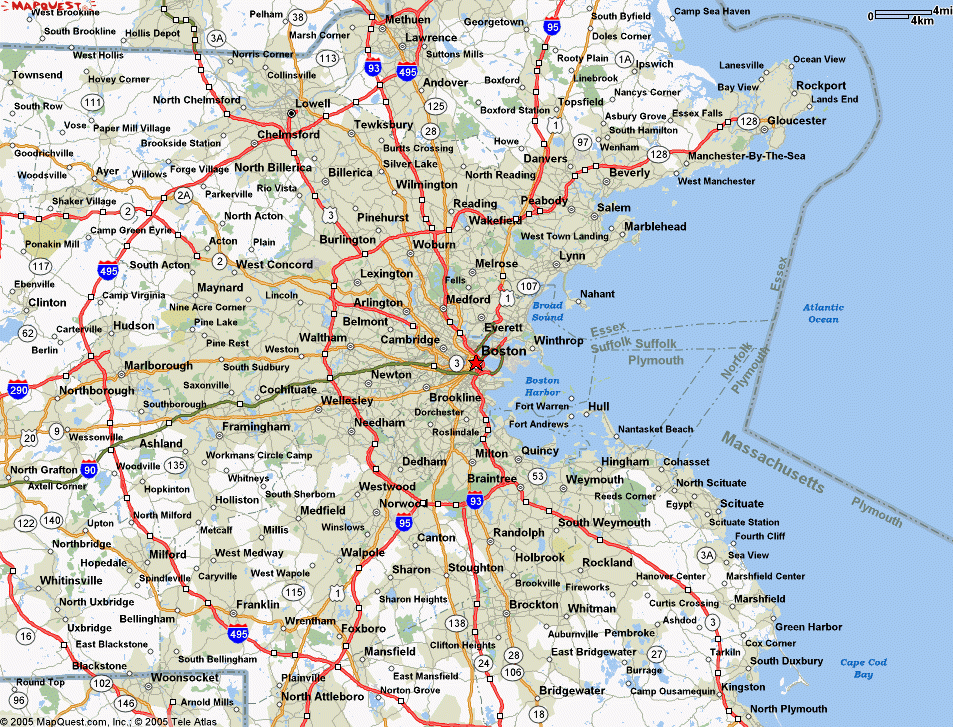 Map Of Boston Massachusetts TravelsMaps Com