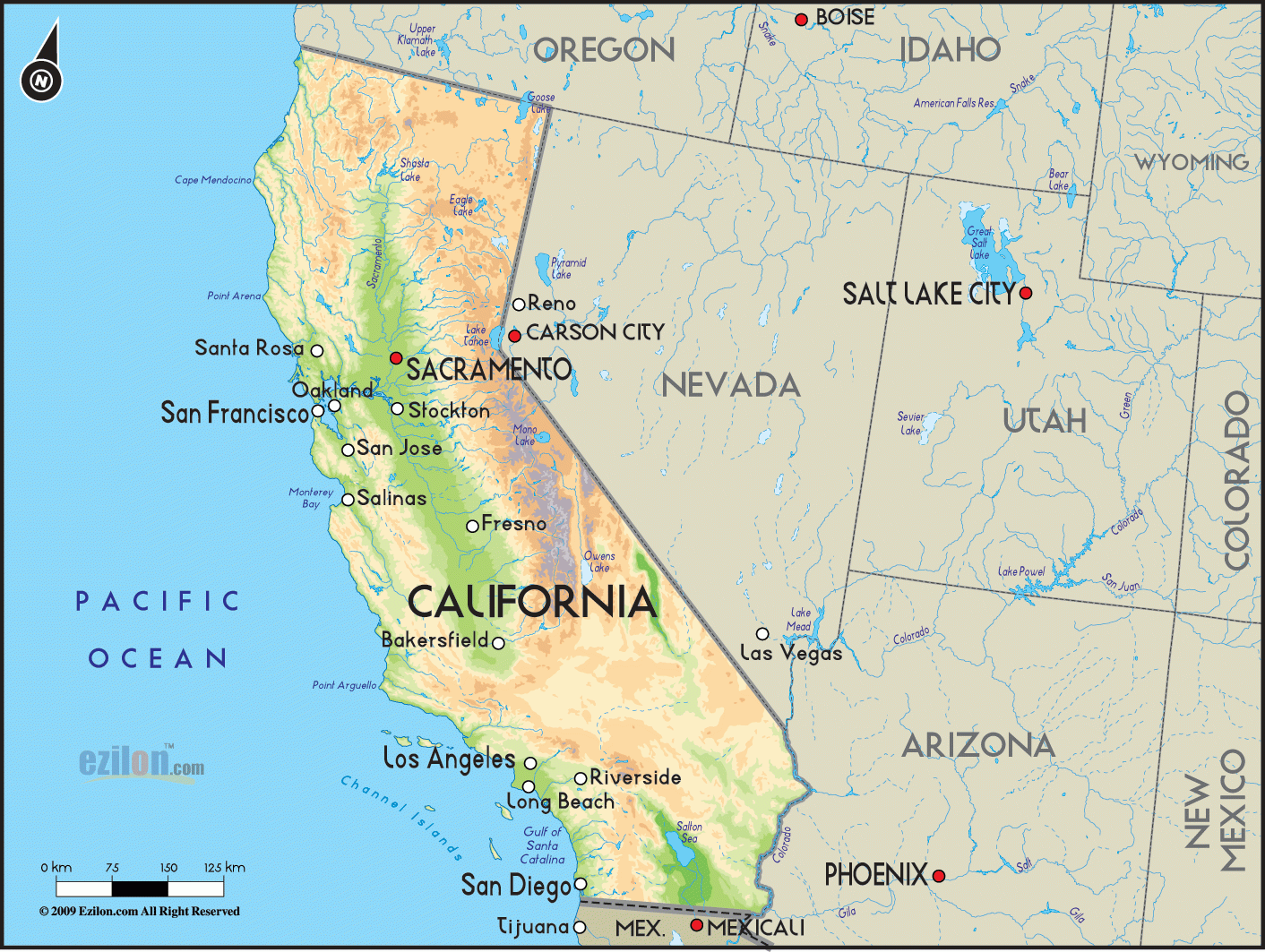 Map Of California Road Trip Planner Survivemag