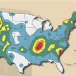 Map Of Fault Lines In USA Prepared For Survival Food Storage