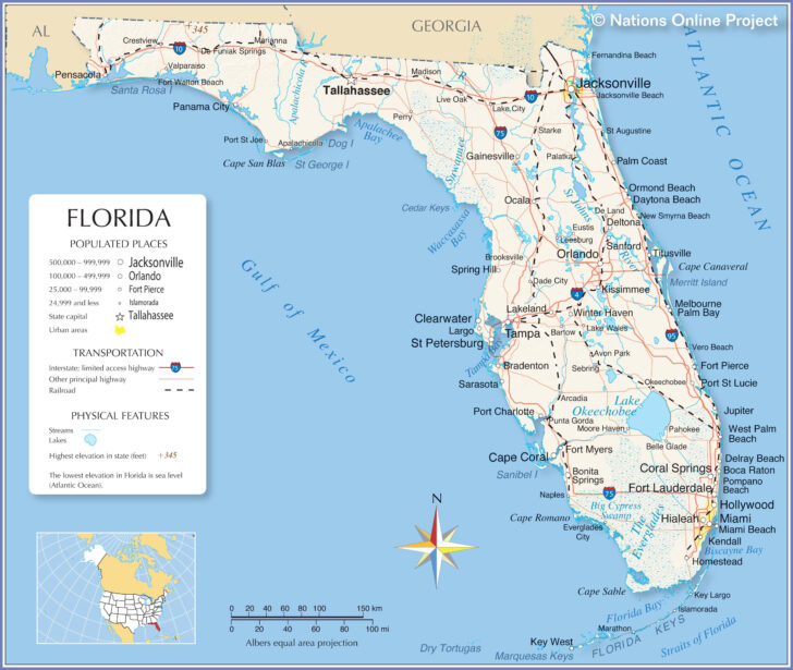 La Florida USA Mapa
