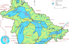 Map Of Great Lakes With Rivers