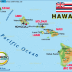 Map Of Hawaiian Islands State Section In United States Welt Atlas De