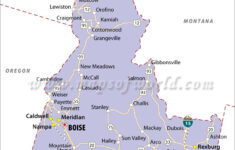 Map Of Idaho State Map Of USA