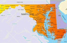 Map Of Maryland State Map Of USA