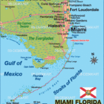 Map Of Miami Region Region In United States Of America USA Florida