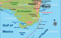 Map Of Miami Region Region In United States Of America USA Florida