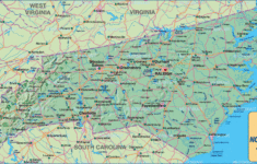 Map Of North Carolina Region In United States USA Welt Atlas de